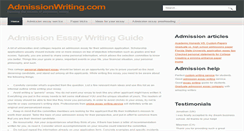 Desktop Screenshot of admissionwriting.com